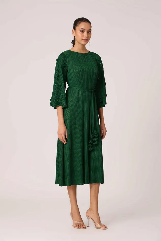 Scarlet Sage Dresses Annette Dress 8211 Dark Green 8211 Women