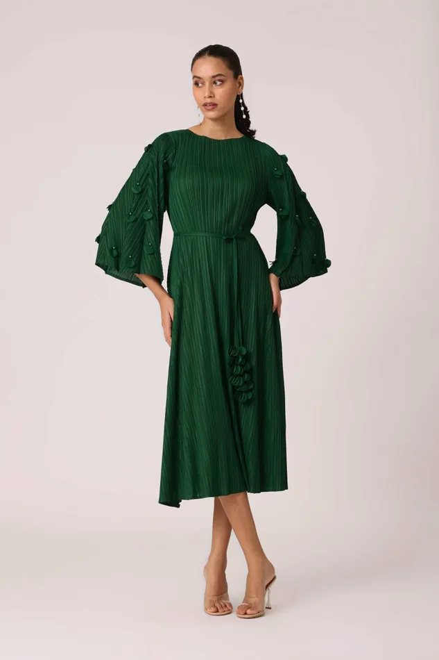 Scarlet Sage Dresses Annette Dress 8211 Dark Green 8211 Women