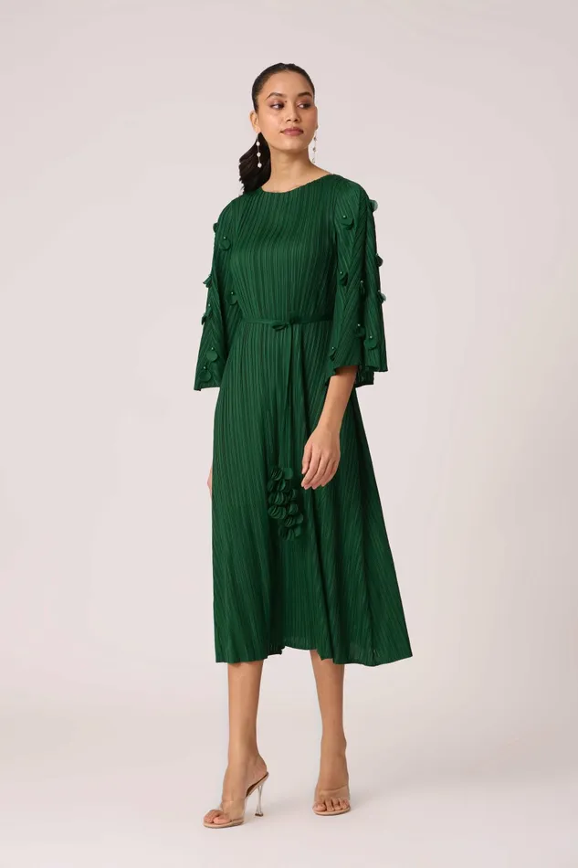 Scarlet Sage Dresses Annette Dress 8211 Dark Green 8211 Women