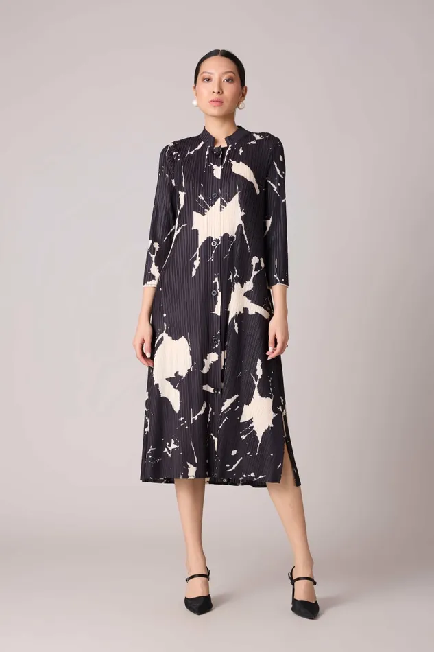 Scarlet Sage Dresses Julia Print Dress 8211 Black 8211 Women