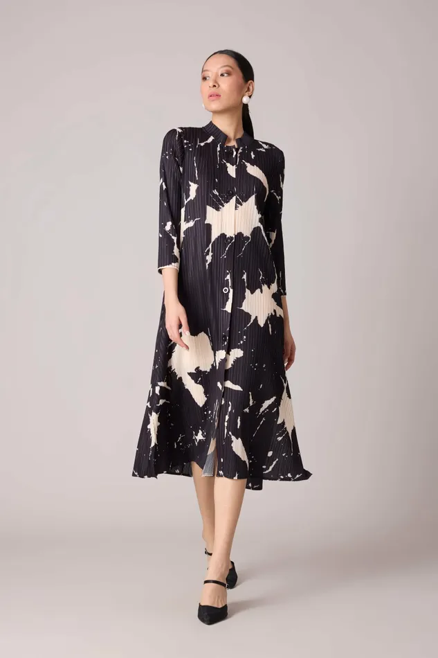 Scarlet Sage Dresses Julia Print Dress 8211 Black 8211 Women