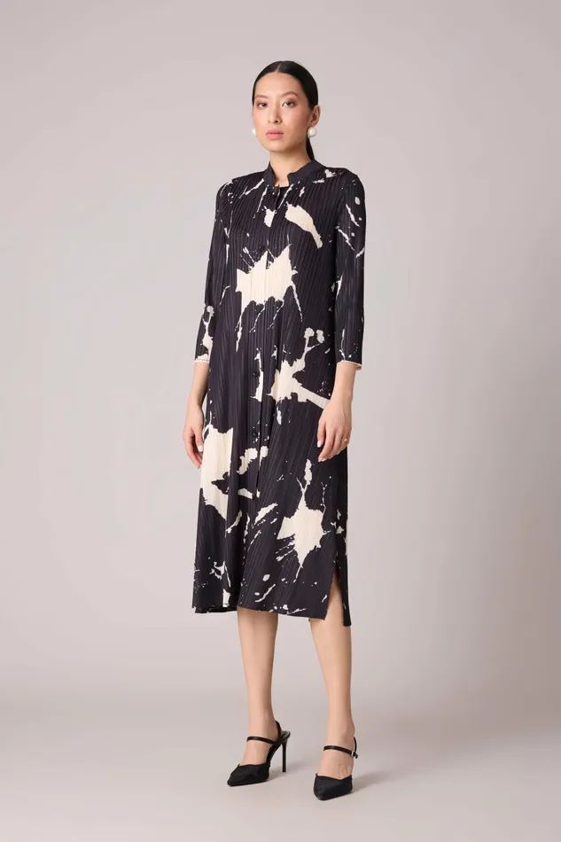 Scarlet Sage Dresses Julia Print Dress 8211 Black 8211 Women