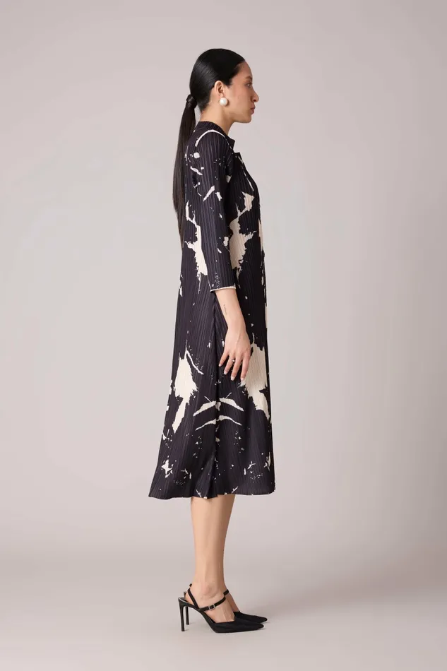 Scarlet Sage Dresses Julia Print Dress 8211 Black 8211 Women