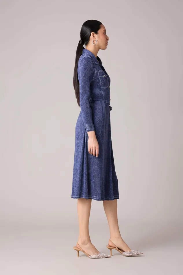 Scarlet Sage Dresses Levy Denim Wash Dress 8211 Blue 8211 Women