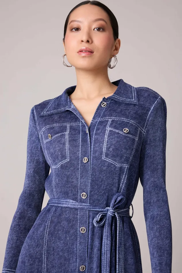Scarlet Sage Dresses Levy Denim Wash Dress 8211 Blue 8211 Women
