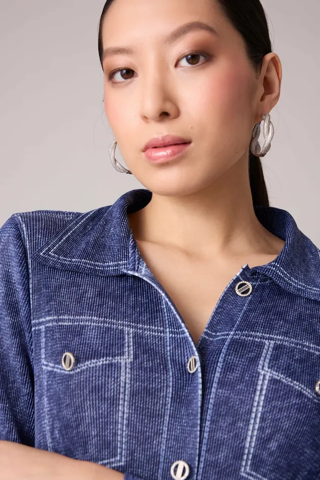 Scarlet Sage Dresses Levy Denim Wash Dress 8211 Blue 8211 Women
