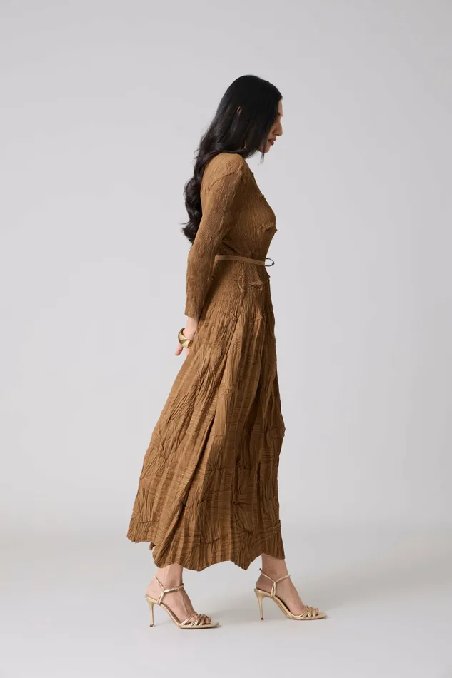 Scarlet Sage Dresses Vida Dress 8211 Mocha Taupe 8211 Women