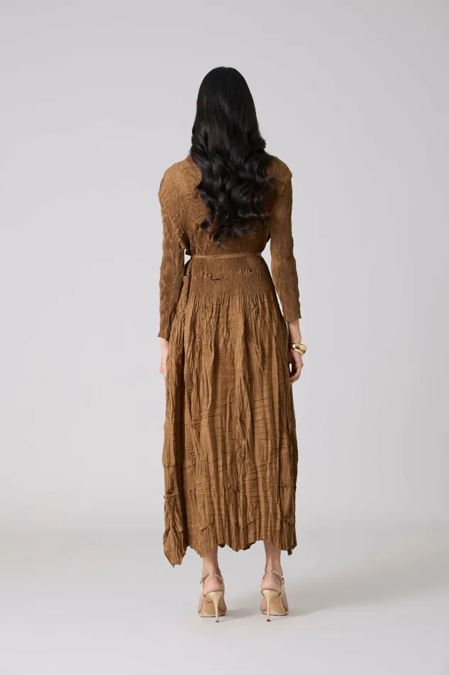 Scarlet Sage Dresses Vida Dress 8211 Mocha Taupe 8211 Women