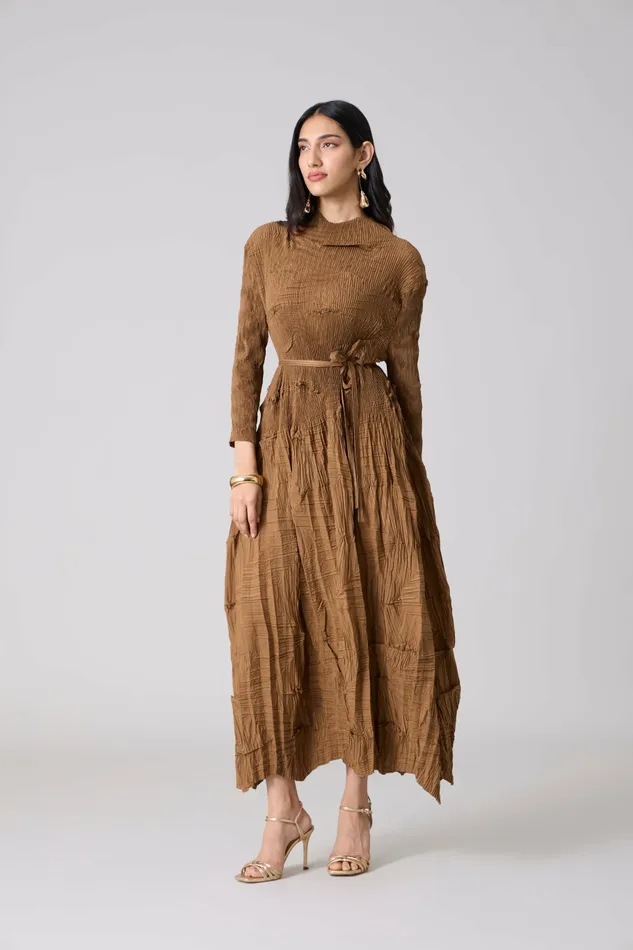 Scarlet Sage Dresses Vida Dress 8211 Mocha Taupe 8211 Women