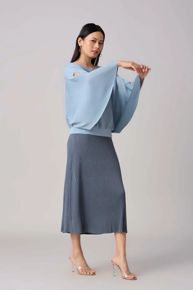 Scarlet Sage Dresses Willa Cami Dress Set 8211 Blue Grey 8211 Women