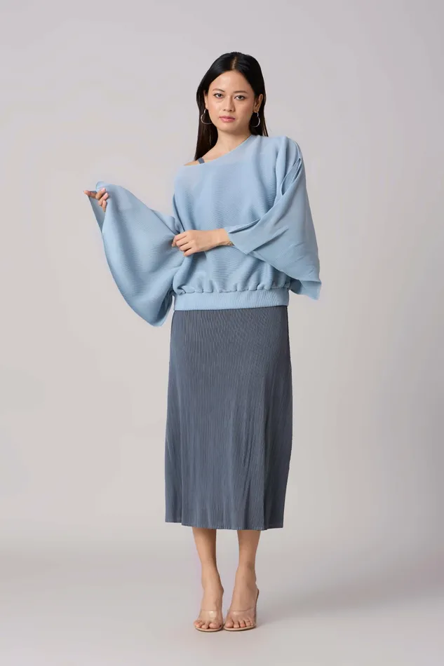 Scarlet Sage Dresses Willa Cami Dress Set 8211 Blue Grey 8211 Women