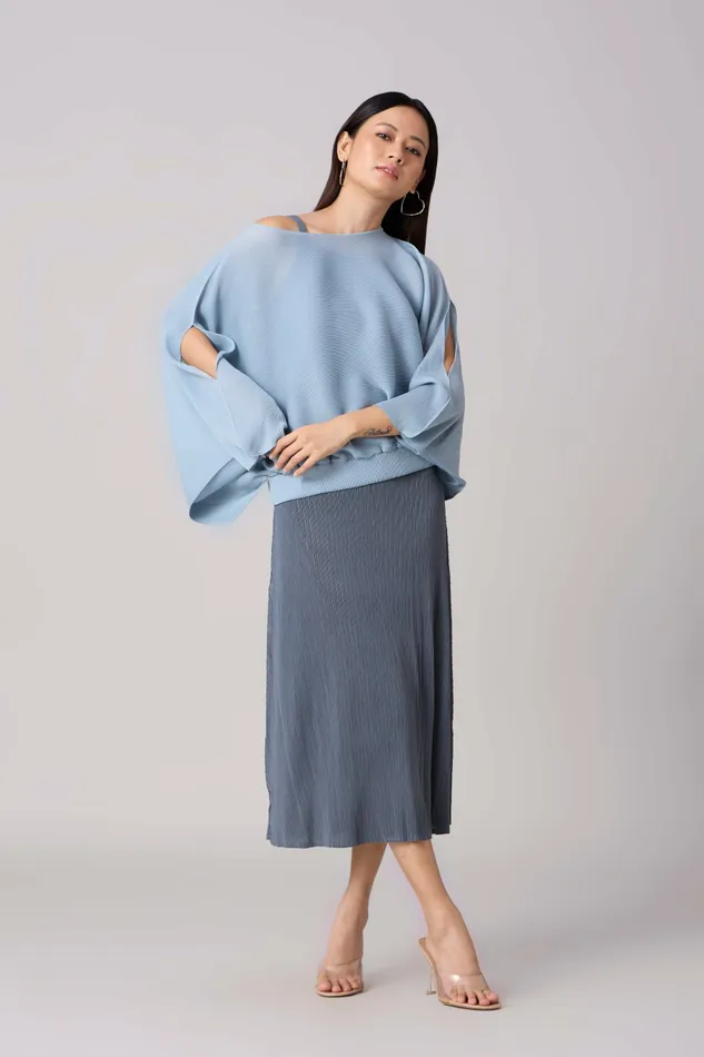 Scarlet Sage Dresses Willa Cami Dress Set 8211 Blue Grey 8211 Women