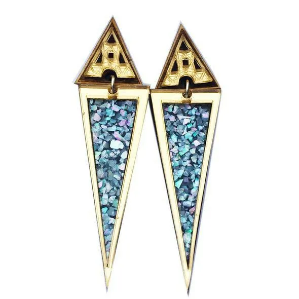 Scarlet Sage Earrings Long Trikon Earrings 8211 Women