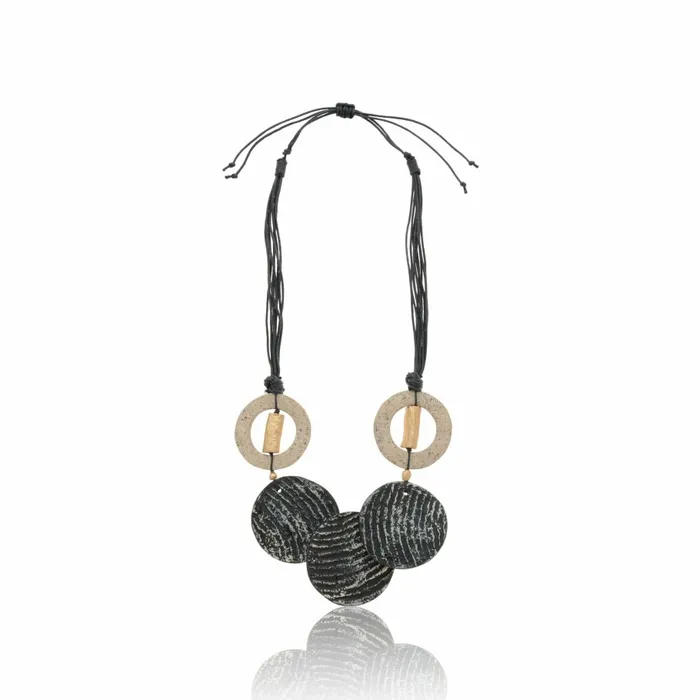 Scarlet Sage Necklaces Mahir 8211 Textured Noir 8211 Women