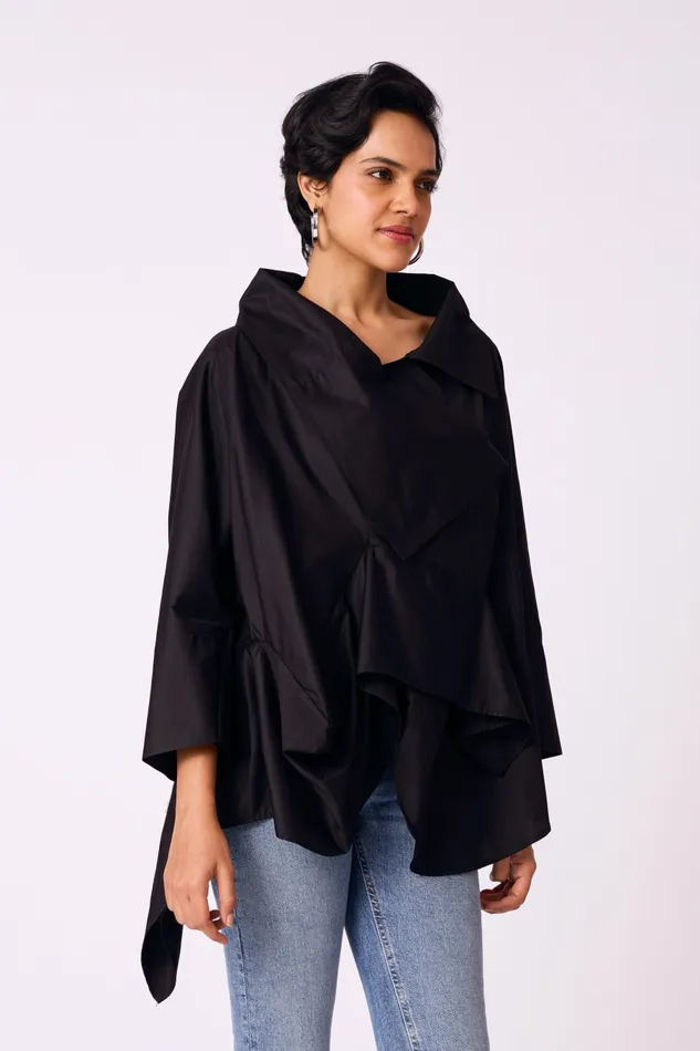 Scarlet Sage Tops Ayaka Shirt 8211 Black 8211 Women