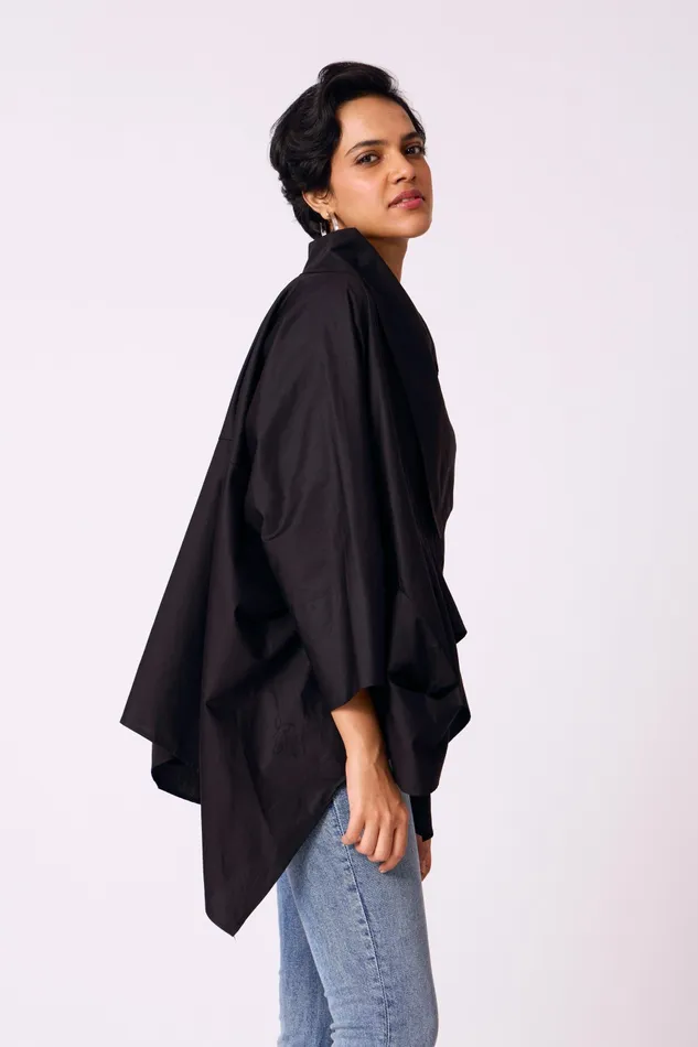 Scarlet Sage Tops Ayaka Shirt 8211 Black 8211 Women