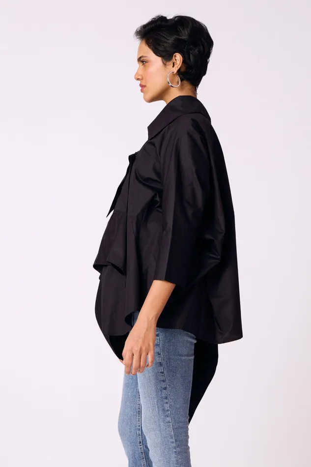 Scarlet Sage Tops Ayaka Shirt 8211 Black 8211 Women