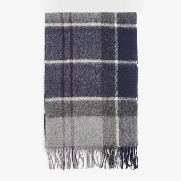 Scarves and Neckwear Men Orvis Barbour Carrbridge Tartan Scarf Black Plaid