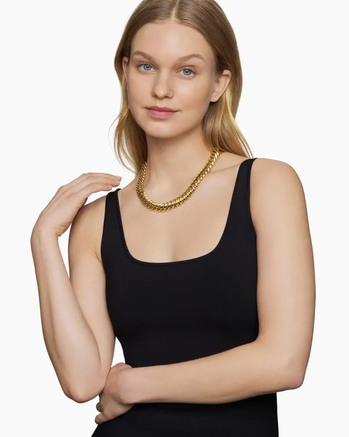Sculpted Cable Necklace In 18K Yellow Gold 14mm Women David Yurman Statement Sculpted Cable Necklace In 18K Yellow Gold 14mm Women David Yurman Statement