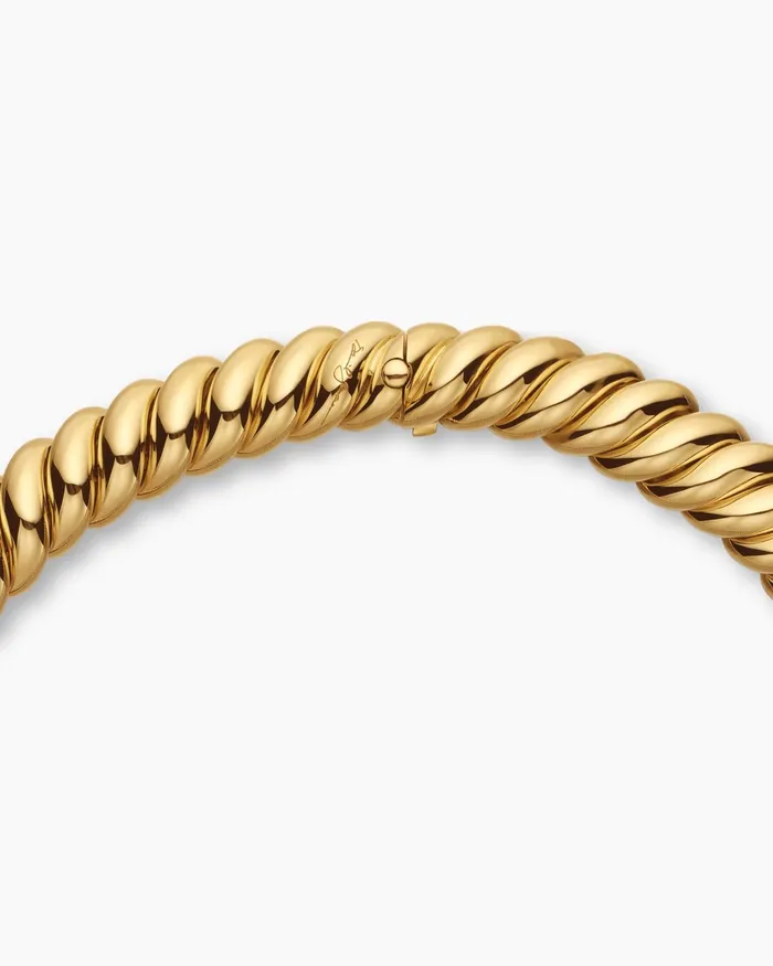 Sculpted Cable Necklace In 18K Yellow Gold 14mm Women David Yurman Statement Sculpted Cable Necklace In 18K Yellow Gold 14mm Women David Yurman Statement