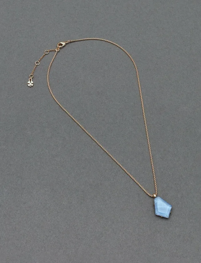 Set Stone Pendant Gold Women Lucky Brand Jewelry