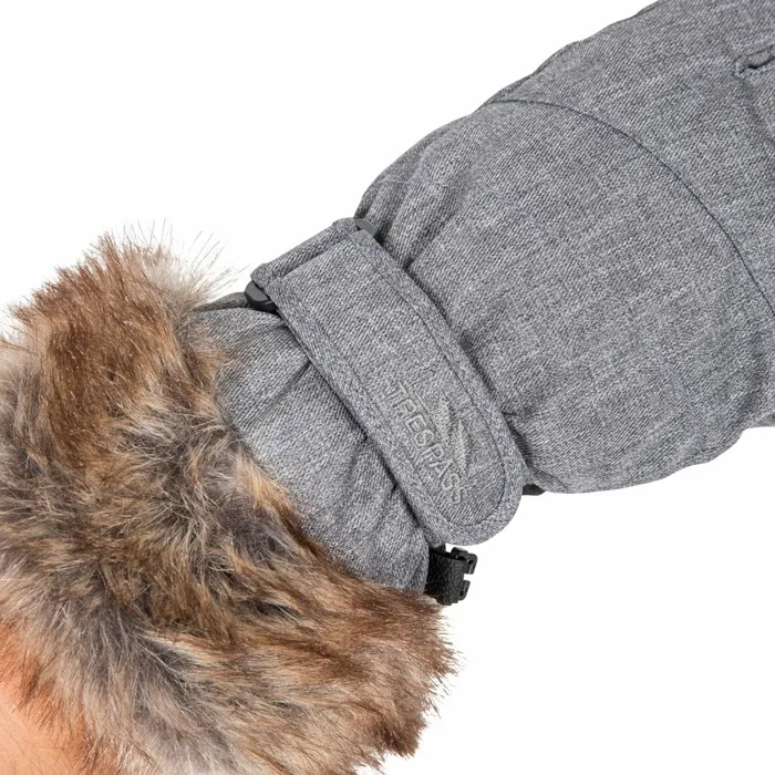 Shiloh Gloves With Faux Fur Cuff Platinum Women Trespass Gloves