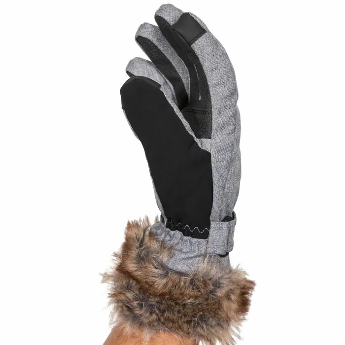 Shiloh Gloves With Faux Fur Cuff Platinum Women Trespass Gloves