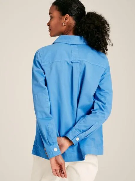 Shirts and Blouses Women Joules Blue Cotton Deck Shirt