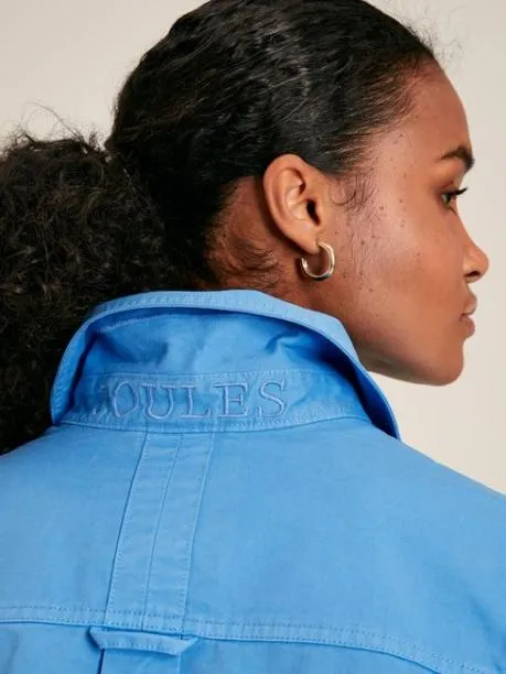 Shirts and Blouses Women Joules Blue Cotton Deck Shirt
