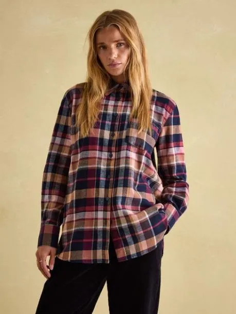 Shirts and Blouses Women Joules Check Check Brushed Shirt