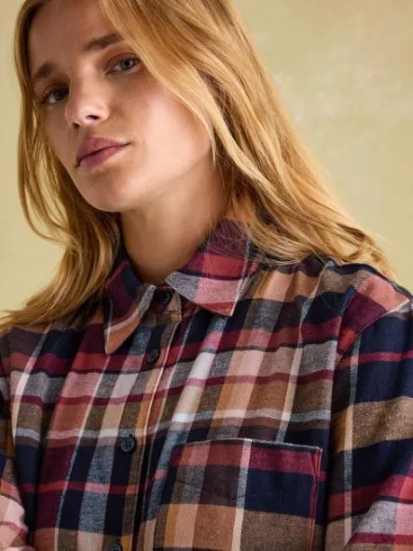 Shirts and Blouses Women Joules Check Check Brushed Shirt