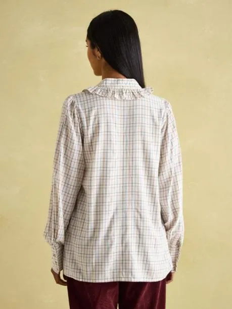 Shirts and Blouses Women Joules Check Pussybow Tie Blouse