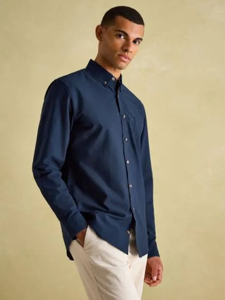 Shirts Men Joules Navy Long Sleeve Classic Fit Shirt