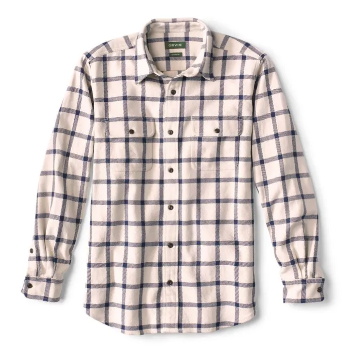 Shirts Men Orvis Ketti Steep Twill LongSleeved Shirt Cream