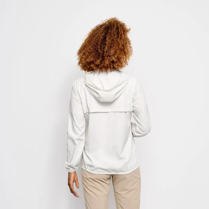 Shirts Women Orvis Womens Open Air Caster Hooded ZipUp Jacket White