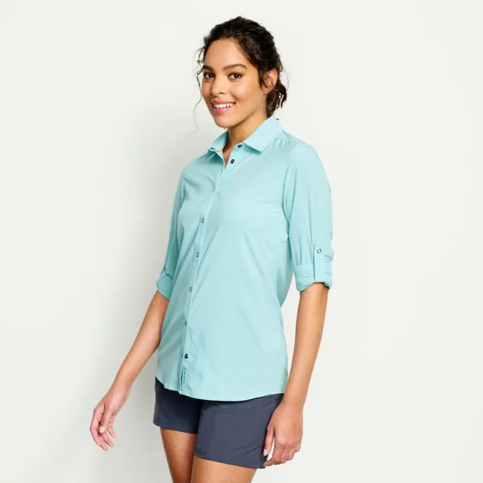 Shirts Women Orvis Womens Sun Defense Shirt Fresh Air