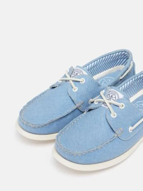 Shoes Women Joules Blue Jetty Deck Shoes