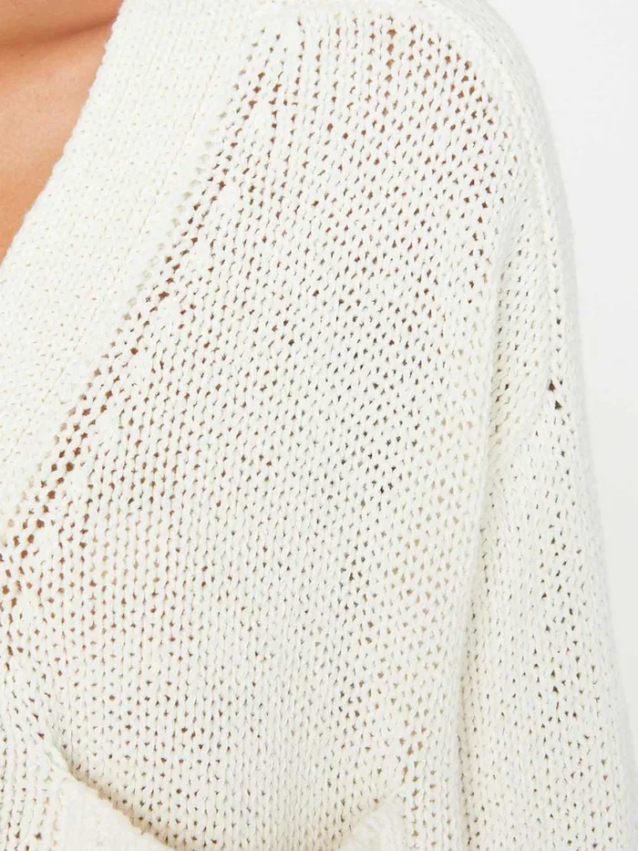 Shop Brochu Walker Cardigans The Cropped Cardigan Salt White