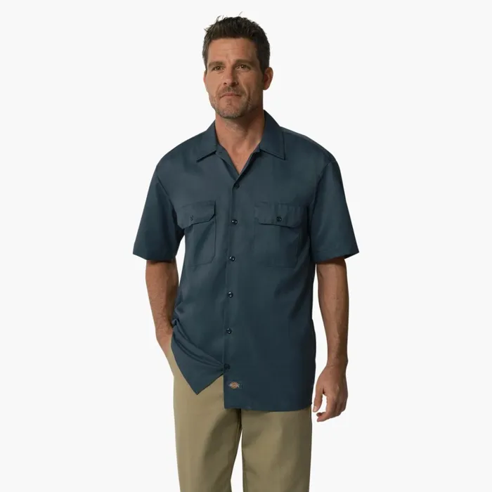 Short Sleeve Work Shirt Airforce Blue Airforce Blue af Men Dickies Work Shirts Short Sleeve Work Shirt Airforce Blue Airforce Blue af Men Dickies Work Shirts
