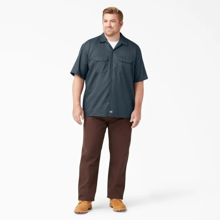 Short Sleeve Work Shirt Airforce Blue Airforce Blue af Men Dickies Work Shirts