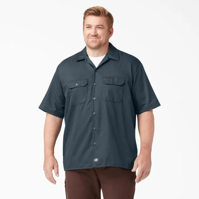 Short Sleeve Work Shirt Airforce Blue Airforce Blue af Men Dickies Work Shirts