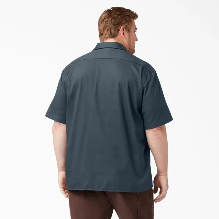 Short Sleeve Work Shirt Airforce Blue Airforce Blue af Men Dickies Work Shirts
