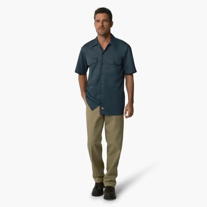 Short Sleeve Work Shirt Airforce Blue Airforce Blue af Men Dickies Work Shirts
