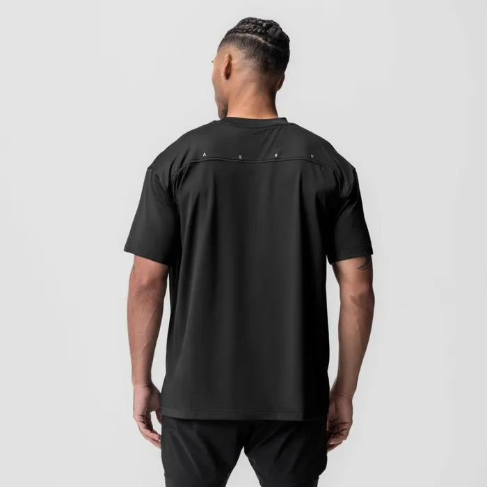 Short Sleeves Men ASRV AeroSilver Oversized Tee Black
