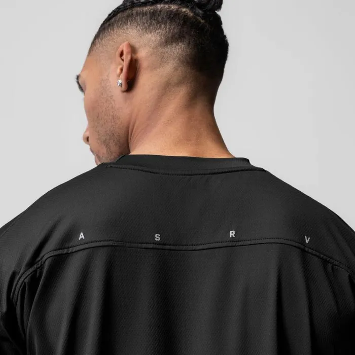 Short Sleeves Men ASRV AeroSilver Oversized Tee Black