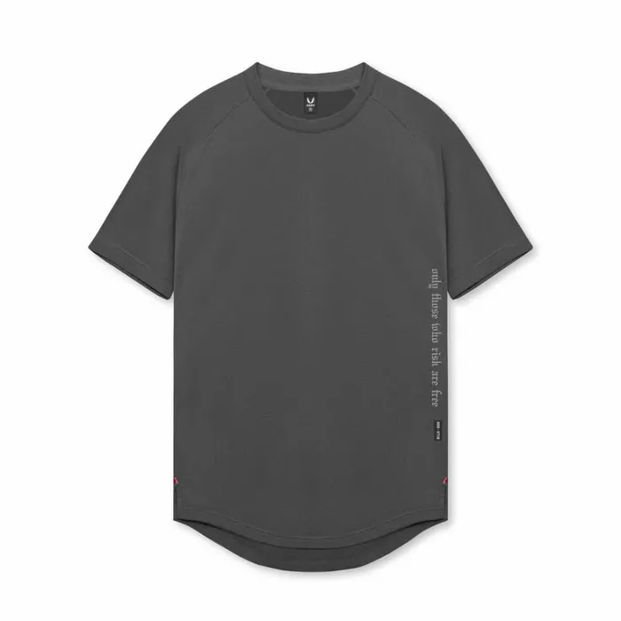 Short Sleeves Men ASRV Core Mesh Established Tee Space Grey