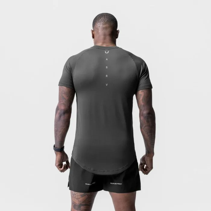 Short Sleeves Men ASRV Core Mesh Established Tee Space Grey