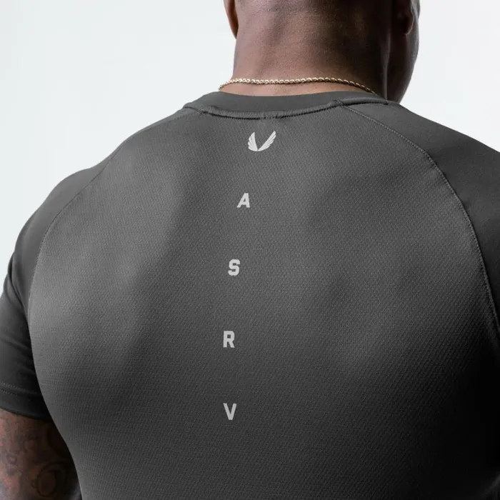 Short Sleeves Men ASRV Core Mesh Established Tee Space Grey