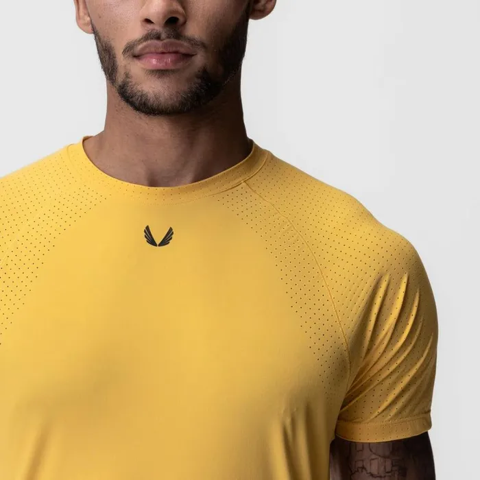 Short Sleeves Men ASRV LaserVent Established Tee Amber