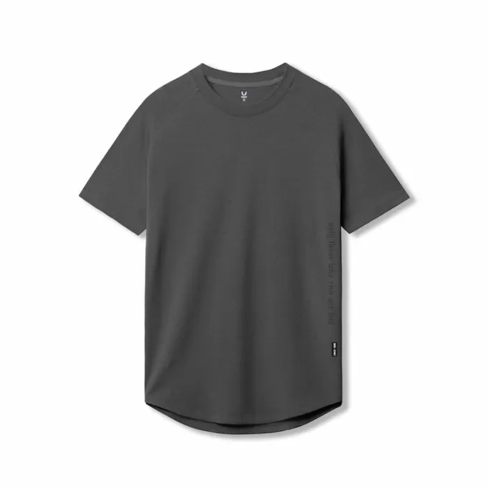 Short Sleeves Men ASRV Supima Established Tee Space Grey